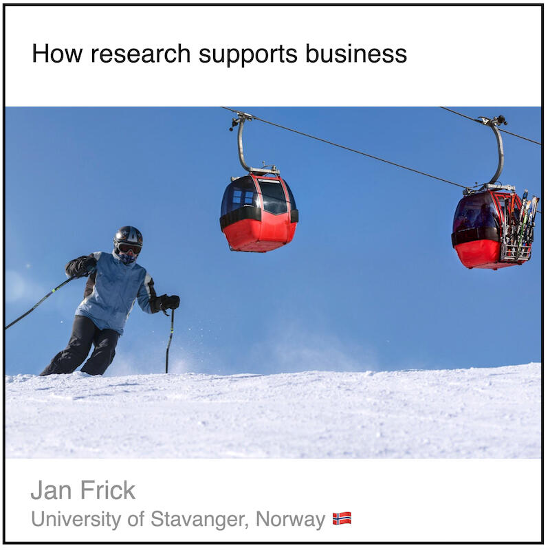 Express 5(2) Jan Frick Download PDF: How research supports business by Jan Frick (University of Stavanger, Norway).