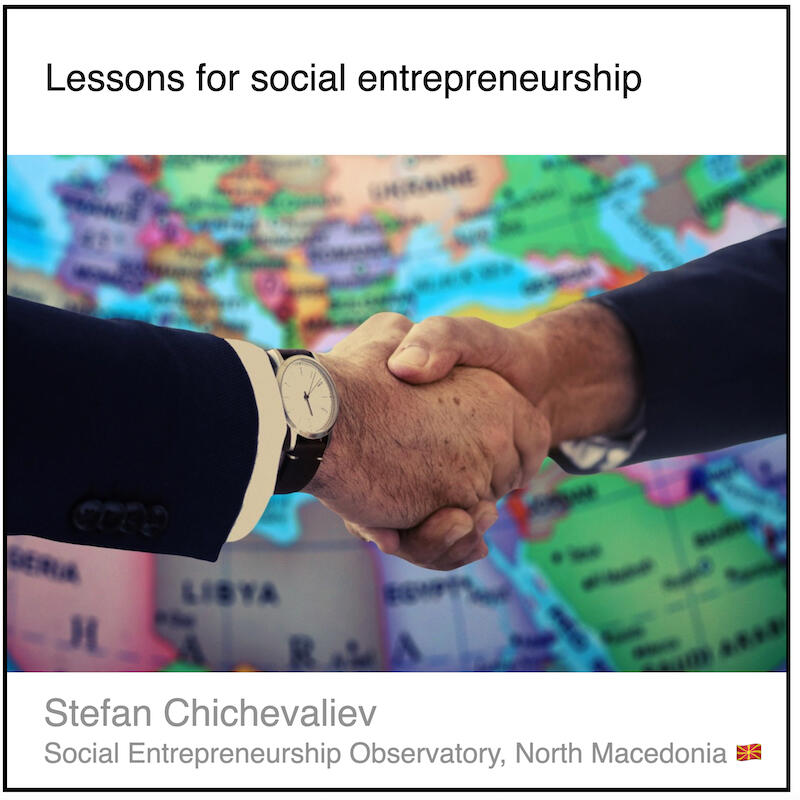 Express 5(2) Stefan Chichevaliev Download PDF: Lessons for social entrepreneurship by Stefan Chichevaliev (Social Entrepreneurship Observatory, North Macedonia).