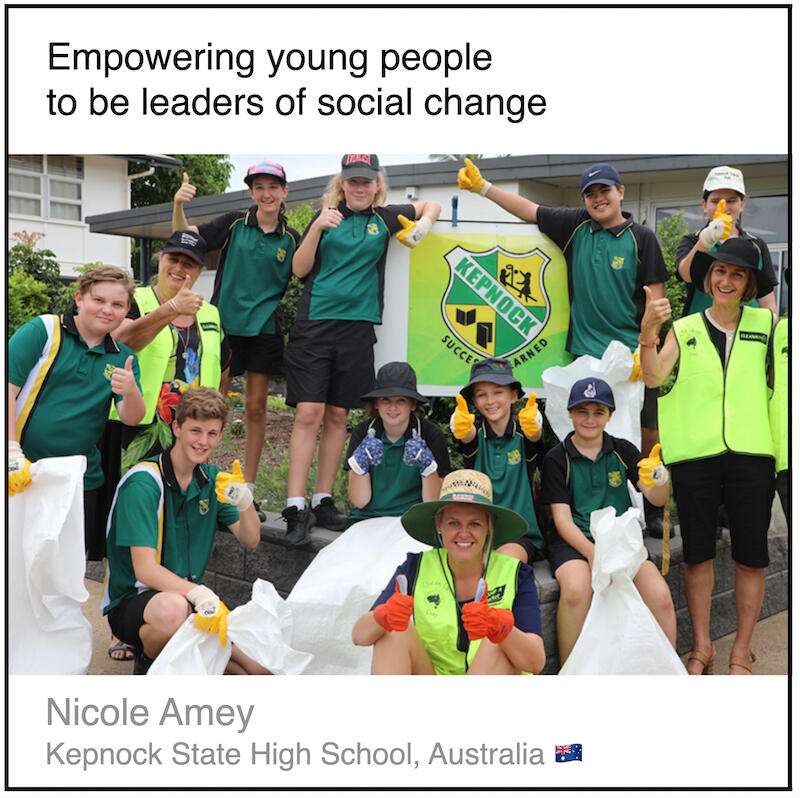 Express 5(3) Nicole Amey Download PDF: Empowering young people to be leaders of social change by Nicole Amey (Kepnock State High School, Australia).